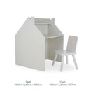 CuddleCo Play House Storage Desk with Easel and Chair dimensions of the table and chair | Toddler Desk and Chair | Nursery Furniture - Clair de Lune UK