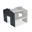 CuddleCo Play House Table with Benches and blackboard on white background | Children and Toddler Furniture | Kids Desk with Bench - Clair de Lune UK