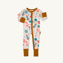 Grow Grows Organic Plentiful Planets Sleepsuit | Baby Grows and Onesies | Organic Baby Clothes - Clair de Lune UK