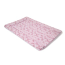East Coast Pink Posie Changing Mat at an angle on white background | Bathing & Changing Essentials - Clair de Lune UK