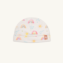 GrowGrows Radiant Rainbows Baby Hat with colourful rainbow print made from bamboo and organic cotton from GrowGrows - Clair de Lune UK