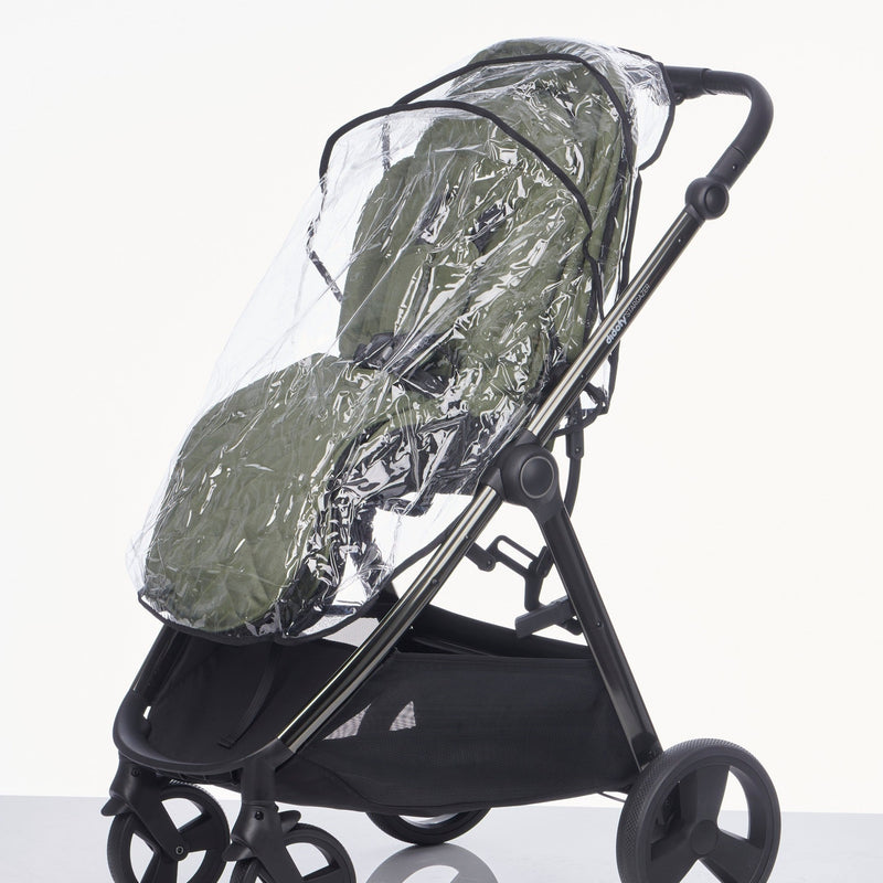 The rain cover on the Stargazer Pushchair in the Didofy Green Stargazer 11 Piece Ultimate Travel System Bundle suitable for overnight sleep | Didofy | Pushchairs and Travel Systems | Baby & Kid Travel - Clair de Lune UK