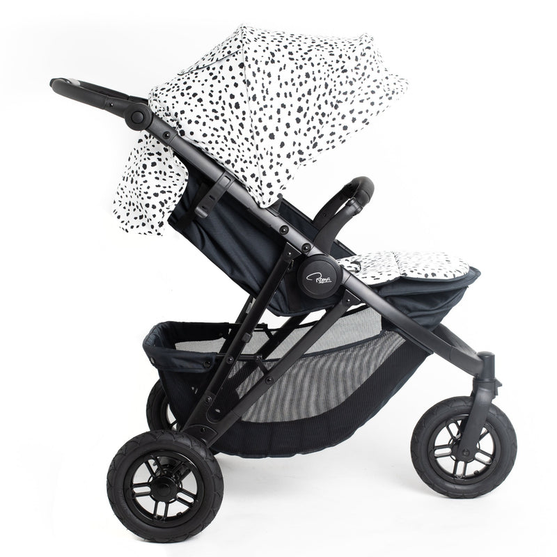 The side of the Dalmatian Roma Atlas 3 Wheel Pram | Strollers, Pushchairs & Prams | Pushchairs, Carrycots & Car Seats Baby | Travel Essentials - Clair de Lune UK