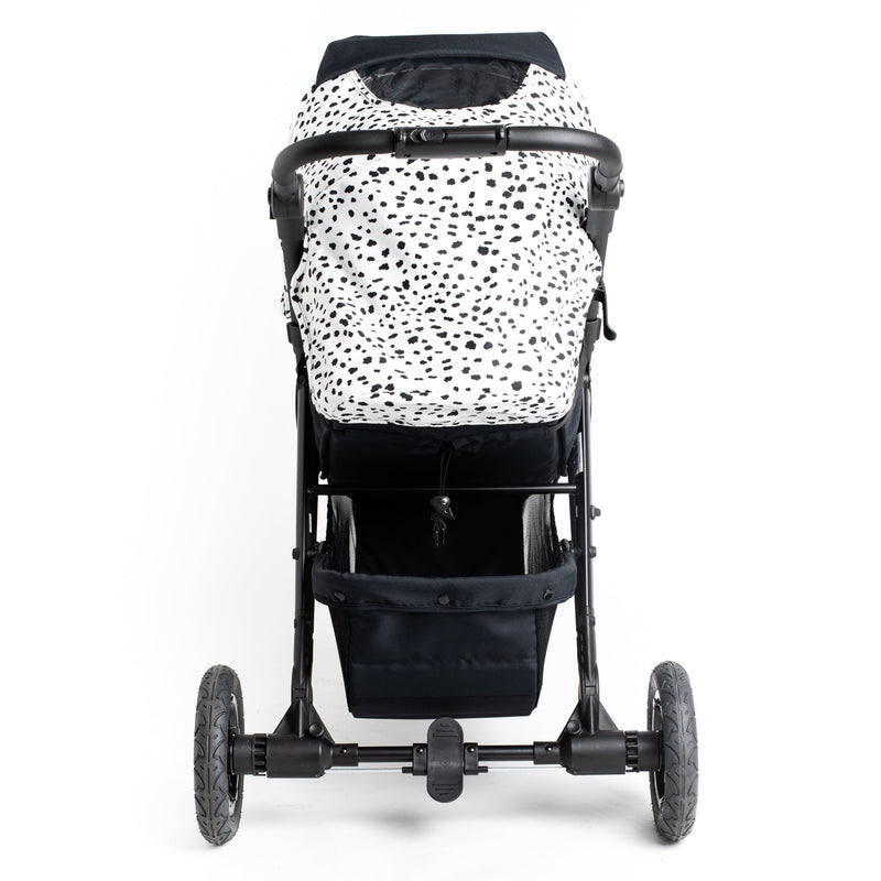 The back of the Dalmatian Roma Atlas 3 Wheel Pram | Strollers, Pushchairs & Prams | Pushchairs, Carrycots & Car Seats Baby | Travel Essentials - Clair de Lune UK