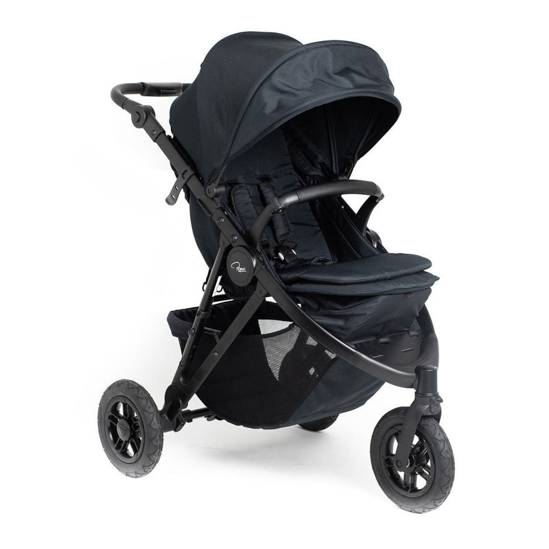  Jet Black Roma Atlas 3 Wheel Pram | Strollers, Pushchairs & Prams | Pushchairs, Carrycots & Car Seats Baby | Travel Essentials - Clair de Lune UK