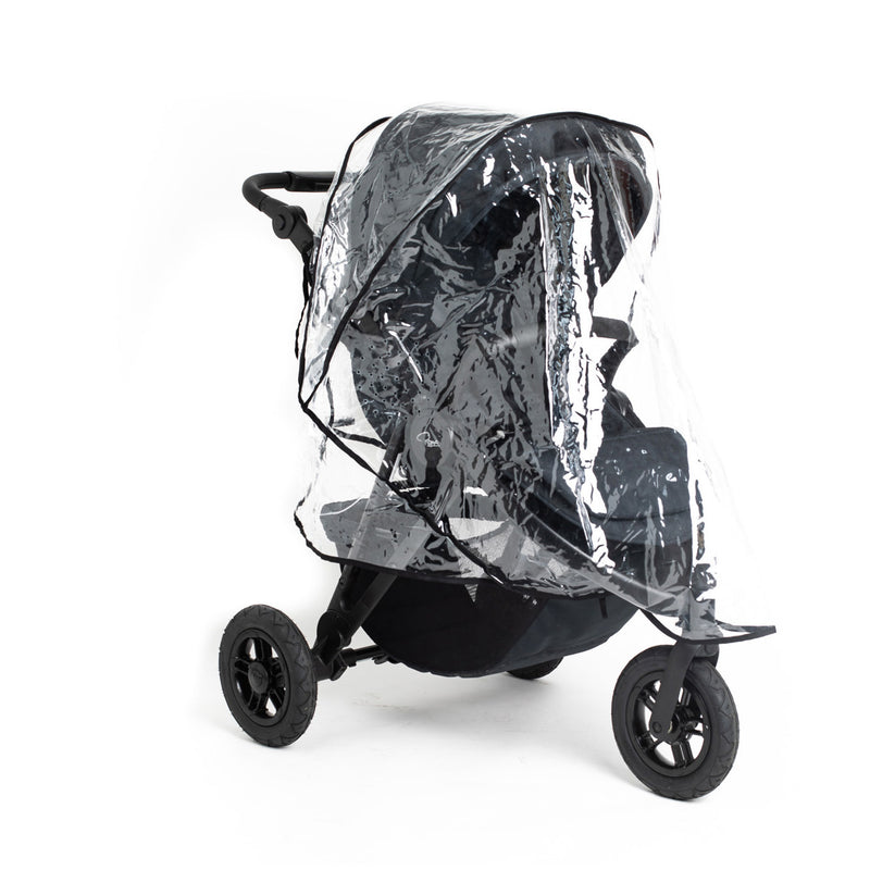 Pushchair raincover over the Jet Black Roma Atlas 3 Wheel Pram | Strollers, Pushchairs & Prams | Pushchairs, Carrycots & Car Seats Baby | Travel Essentials - Clair de Lune UK