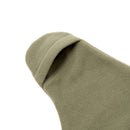 Sage Green Star Wrap baby blanket close up of the foldable mittens and hand openings | Cosy Baby Blankets | Swaddle Blanket | Nursery Bedding - Clair de Lune UK