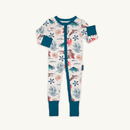 Grow Grows Organic Sea Life Sleepsuit  on White Background | Baby Grows and Onesies | Organic Baby Clothes - Clair de Lune UK