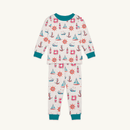 Grow Grows Organic Seaside Sailor Pyjamas | Organic Kids PJs and Nightwear - Clair de Lune UK