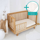 Solid Oak Cot Bed with the toddler extension kit and bamboo mattress bundle | Cots, Cot Beds, Toddler & Kid Beds | Baby Bed | Nursery Furniture - Clair de Lune UK