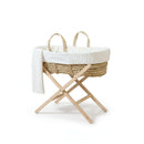 Special Buy - Marshmallow Palm Moses Basket with Stand Bundle on white background | Moses Baby Baskets & Bassinets | Nursery Furniture - Clair de Lune
