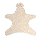 Reverse of the Leopard Star Fleece Baby Wrap Blanket with no buttons or zips on white background | Cosy Baby Blankets | Pram Blanket - Clair de Lune UK