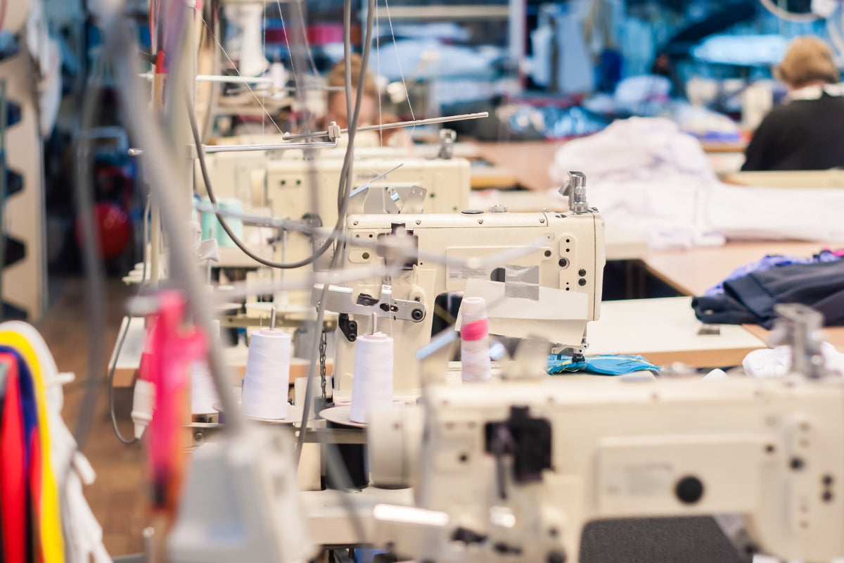 Clair de Lune Factory in Manchester | Handmaking baby bedding with sewing machines - Clair de Lune UK