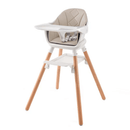 Cream and Natural 6in1 High Chair with the seat pad | High chairs | Feeding & Weaning | Toddler Furniture - Clair de Lune UK