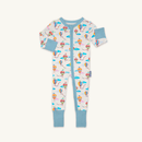 GrowGrows Organic Up, Up & Away Sleepsuit | Baby Grows and Onesies | Organic Baby Clothes - Clair de Lune UK