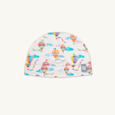 GrowGrows Up, Up & Away Baby Hat with hot air balloon print made from bamboo and organic cotton from GrowGrows | Bamboo Babywear - Clair de Lune UK