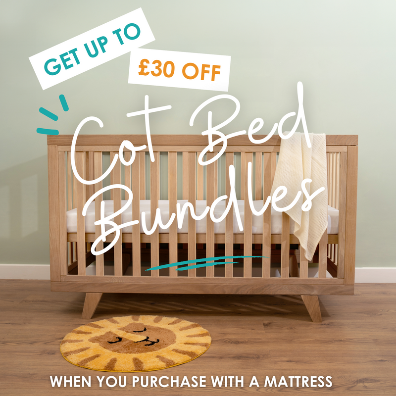 Solid Oak Cot Bed