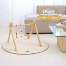 2025 Gold Award Winning Organic Play Mat & Wooden Play Gym Set | Baby Play Mats & Gyms | Baby Tummy Time Toys - Clair de Lune UK