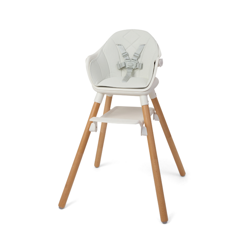 White 6in1 High Chair with the tray removed | High chairs | Feeding & Weaning | Toddler Furniture - Clair de Lune UK