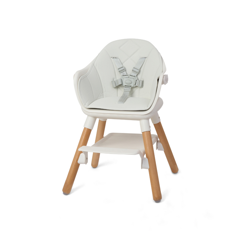 White 6in1 High Chair as a baby stool with the tray removed | High chairs | Feeding & Weaning | Toddler Furniture - Clair de Lune UK