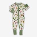 GrowGrows Organic Woodland Walks Sleepsuit | Baby Grows and Onesies | Organic Baby Clothes - Clair de Lune UK