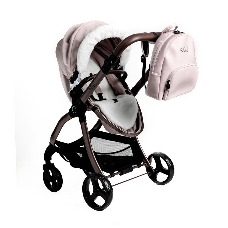 Feather Roma egg® Kids Backpack on the doll pram | Toys | Baby Shower, Birthday & Christmas Gifts - Clair de Lune UK