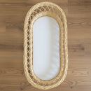 Hypoallergenic Wicker Moses Basket Mattress in a wicker baby bassinet | Moses Basket Mattresses | Moses Baby Basket Accessories | Nursery Bedding - Clair de Lune UK