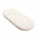 Natural Bamboo Palm Moses Basket Mattress (74 x 28 cm) on an angle | Moses Basket Mattresses | Newborn Bedding - Clair de Lune UK