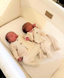 Organic Folding Crib Fitted Sheets | Bedside & Folding Crib Accessories | Soft Baby Sheets | Nursery Linen - Clair de Lune UK