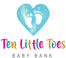 Ten Little Toes Baby Bank Logo | Charity Partnerships - Clair de Lune UK