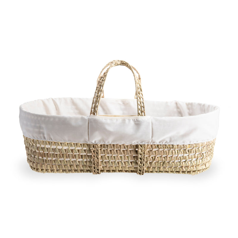 Cream Special Buy - Scandi Moses Basket With Stand and Blanket in the white background | Moses Basket Bundles - Clair de Lune UK