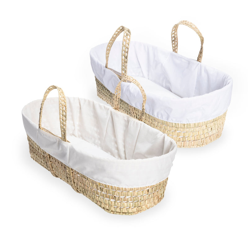 Special Buy - Scandi Moses Basket in two colourways: white and cream | Moses Baskets and Stands | Co-sleepers | Nursery Furniture - Clair de Lune UK