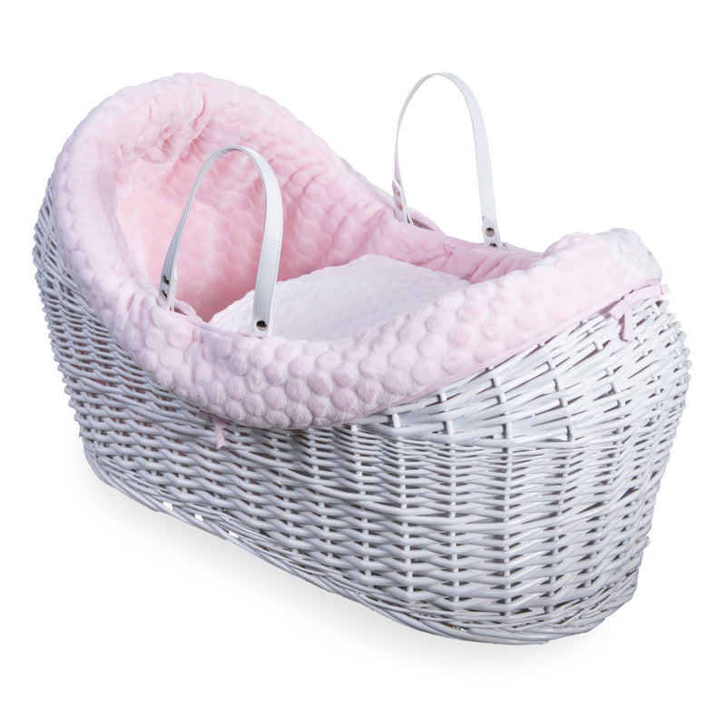 Pink Marshmallow White Wrapover® Noah Pod® | Bassinets | Nursery Furniture - Clair de Lune UK