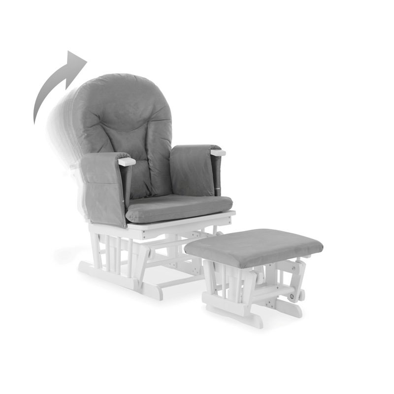 Obaby Award-Winning Reclining Glider Chair and Stool