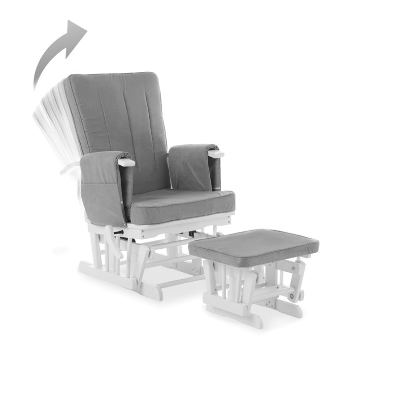 Obaby Deluxe Reclining Glider Chair und Hocker