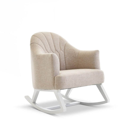 Oatmeal Obaby Award-winning Round Back Rocking Chair | Nursing & Feeding Chairs | Nursery Furniture - Clair de Lune UK