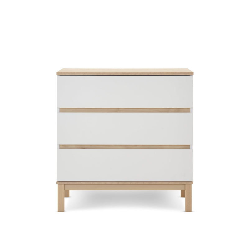 The dresser of the White and Natural Obaby Astrid Mini 2 Piece Room Set | Nursery Furniture Sets | Room Sets | Nursery Furniture - Clair de Lune UK