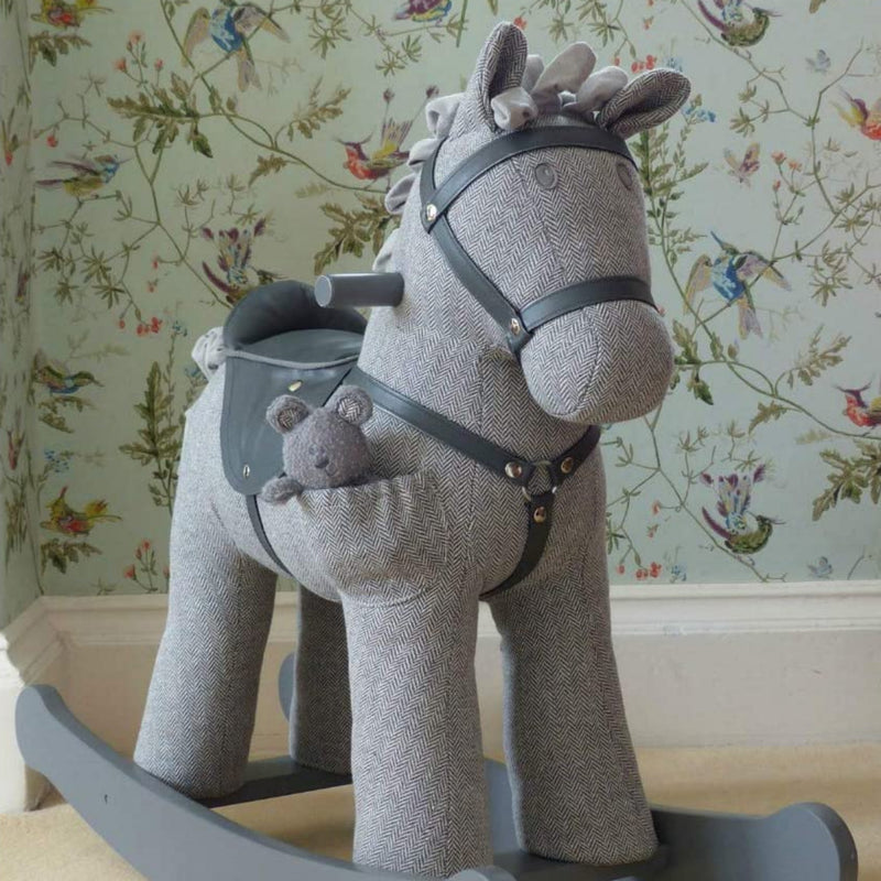  Little Bird Told Me Stirling & Mac Rocking Horse in a traditional English Thatched Cottage | Rocking Animals | Montessori Activities For Babies & Kids | Toys | Baby Shower, Birthday & Christmas - Clair de Lune UK