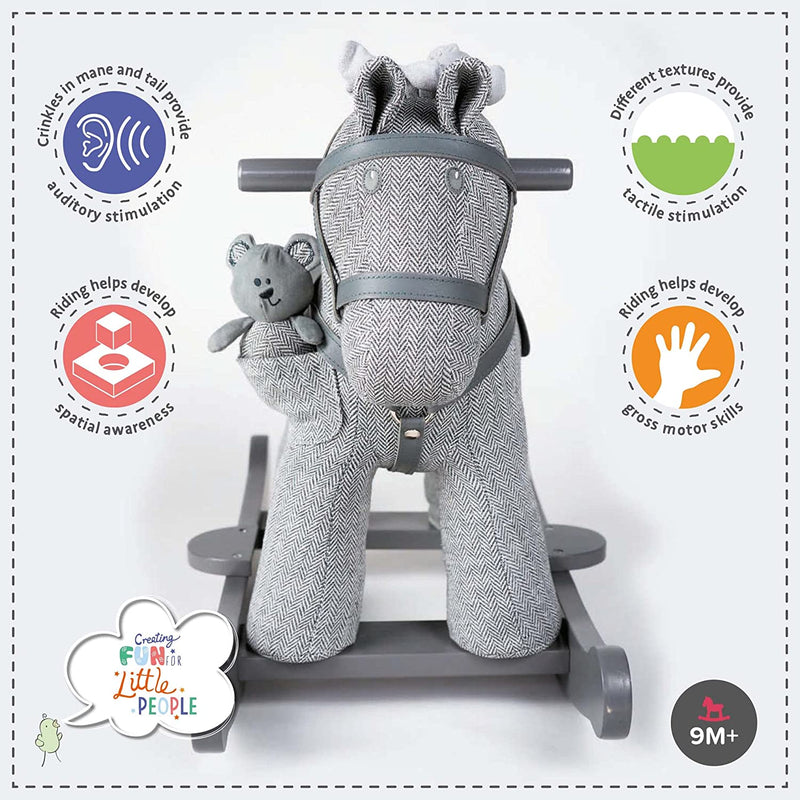 The sensory benefits of the Little Bird Told Me Stirling & Mac Rocking Horse | Rocking Animals | Montessori Activities For Babies & Kids | Toys | Baby Shower, Birthday & Christmas - Clair de Lune UK