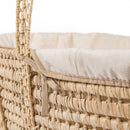 Clair de Lune Organic Moses Basket Bedding Set with Palm Basket |  Moses Baby Baskets & Bassinets | Nursery Furniture - Clair de Lune UK