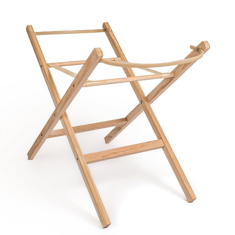 Natural Self Assembly Wooden Folding Moses Basket Stand | Moses Basket Stands | Moses Baskets and Stands | Co-sleepers | Nursery Furniture - Clair de Lune UK