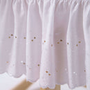 Vintage Broderie Anglaise Palm Moses Basket showcasing the embroidered dressing skirt | Baby Summer Essential | Moses Baby Baskets, Bassinets | Nursery Furniture - Clair de Lune UK