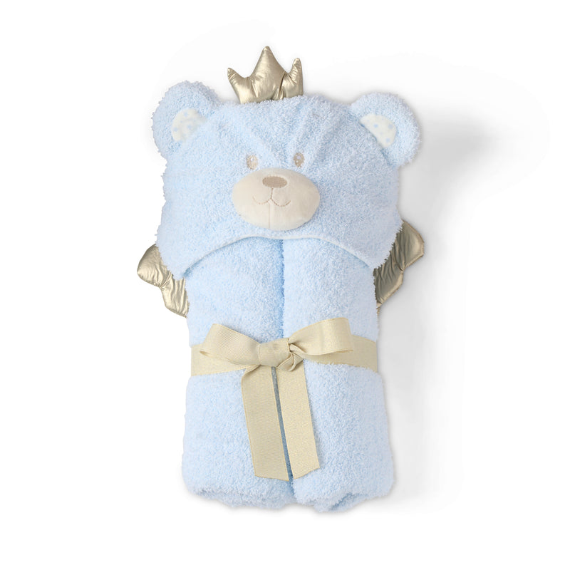 Little Bear Hooded Blanket in Blue presented as a gift | Cosy Baby Blankets | Nursery Bedding | Newborn, Baby and Toddler Essentials - Clair de Lune UK