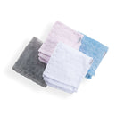 Folded Marshmallow Baby Blankets in blue, grey, pink and white | Cosy Baby Blankets | Nursery Bedding | Newborn, Baby and Toddler Essentials | Baby Christmas Gift Idea 2024 - Clair de Lune UK