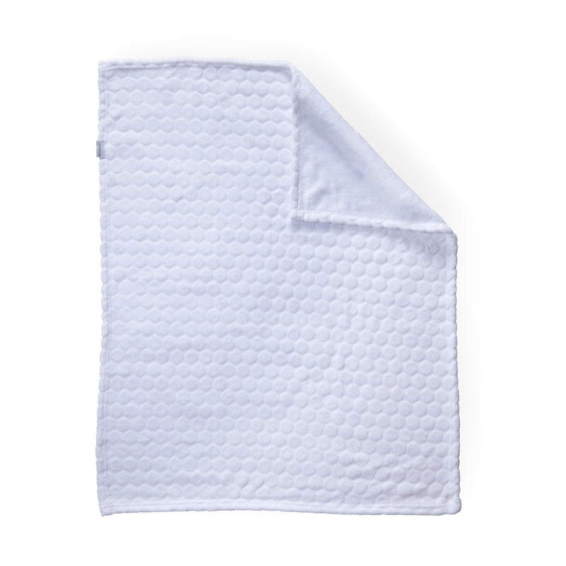 White Marshmallow Baby Blanket | Cosy Baby Blankets | Nursery Bedding | Newborn, Baby and Toddler Essentials - Clair de Lune UK