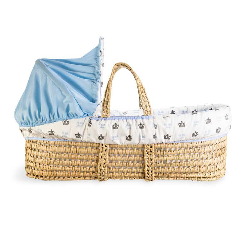 The side of the Rachel Riley My Little Prince Palm Moses Basket | Moses Baskets | Co-sleepers | Nursery Furniture - Clair de Lune UK