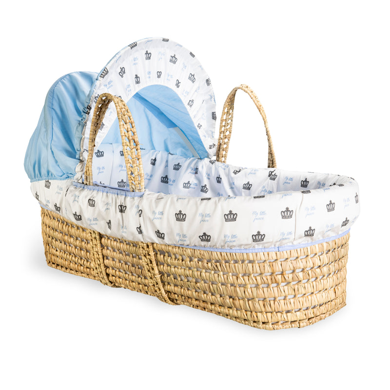 Rachel Riley My Little Prince Palm Moses Basket | Moses Baskets | Co-sleepers | Nursery Furniture - Clair de Lune UK