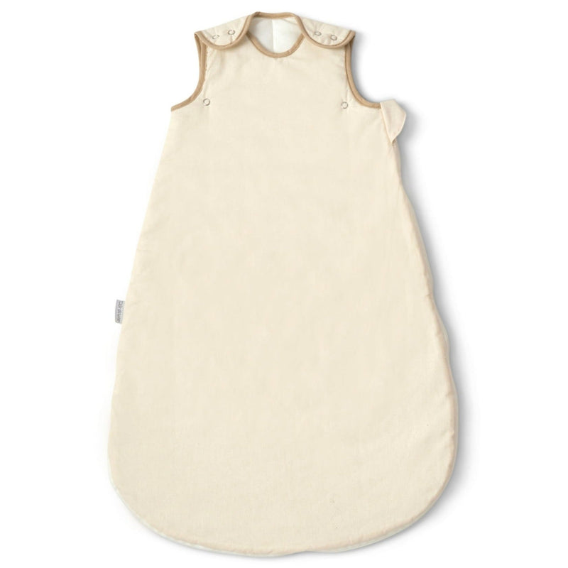 Natural Cream Organic Sleeping Bag (0-6 Months) | Baby Sleeping Bags | Nightwear - Clair de Lune UK