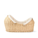 Award-Winning Cream Organic Natural Wicker Noah Pod | Moses Baby Baskets & Bassinets | Nursery Furniture - Clair de Lune UK