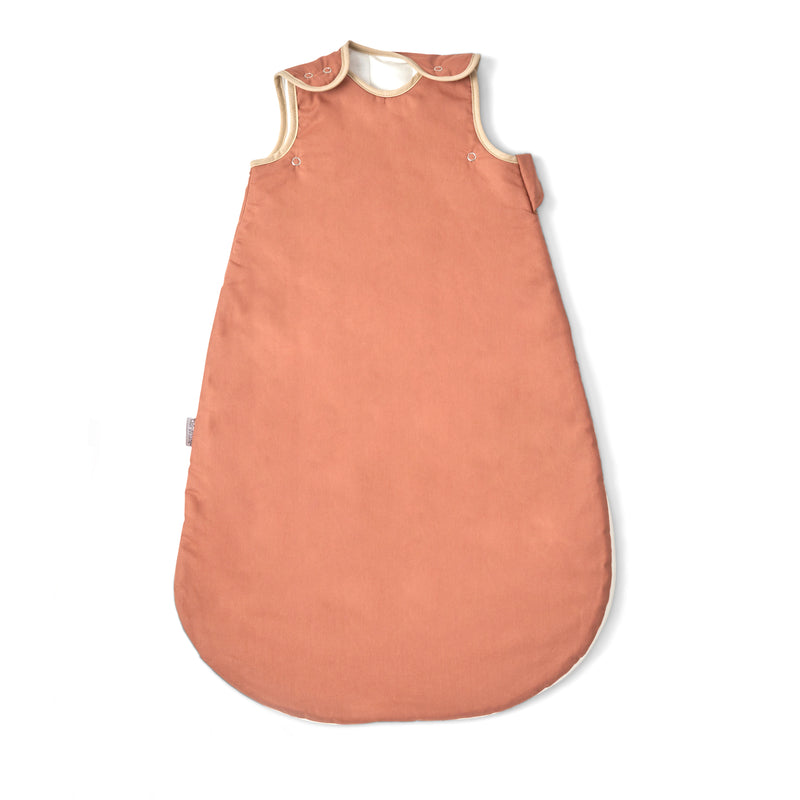 Rust Orange Organic Sleeping Bag (0-6 Months) | Baby Sleeping Bags | Nightwear - Clair de Lune UK